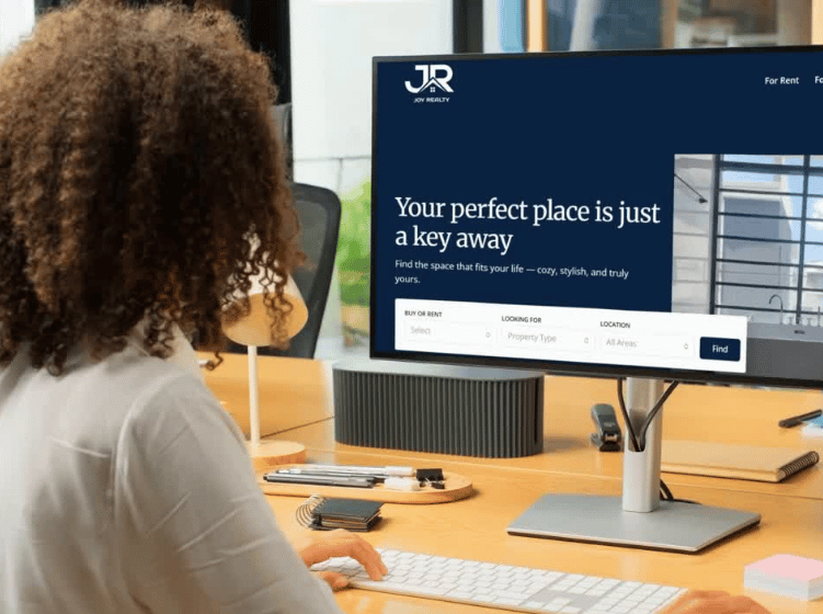 laptop mockup of website cover